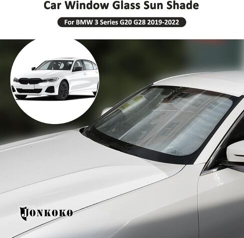 Windshield Sunshade Car Foldable UV Ray Reflector for BMW 3 Series G20 G28 2019-2022 Car Sun Shade Accessories in Saudi Arabia