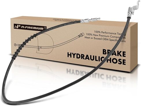 A-Premium Rear Driver Brake Hydraulic Hose Compatible with Select Freightliner Models - FS65 1998 1999 2000 2001 2002 2003 2004 2005, with 47.5 in Overall Length - Replace# 1215026000 in Saudi Arabia