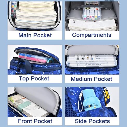 حقيبة ظهر DIPUG باللون الوردي للفتيات والأطفال وحقائب ظهر للمدرسة الابتدائية وحزام للصدر in Kuwait