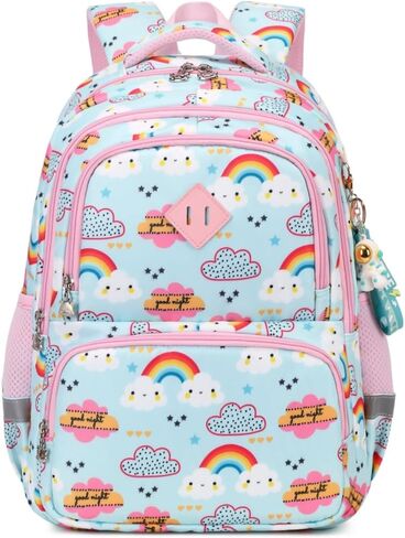 Kids Backpack for School,Boys Backpack Dinosaur Print with Multiple Pockets Lightweight School Backpack for Primary and Elementary Waterproof(Blue-Dinosaur) in Saudi Arabia