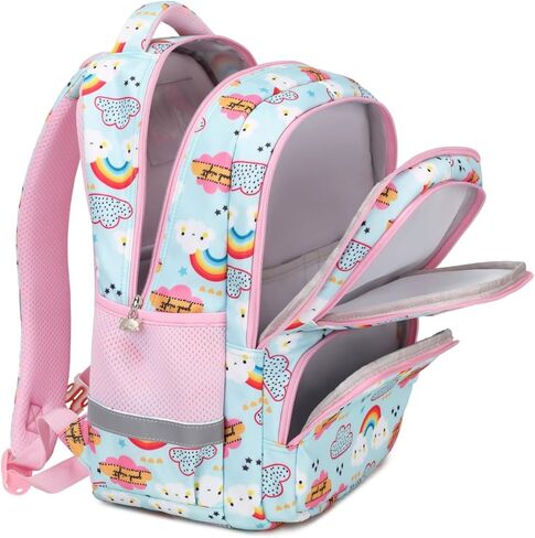 Kids Backpack for School,Boys Backpack Dinosaur Print with Multiple Pockets Lightweight School Backpack for Primary and Elementary Waterproof(Blue-Dinosaur) in Saudi Arabia