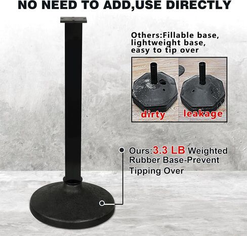 4 Pack Stanchion Post with Velvet Ropes (Weighted Base), Crowd Control Barriers, Red Carpet Runner Poles, Queue Poles for Party, Movie Theater in Saudi Arabia