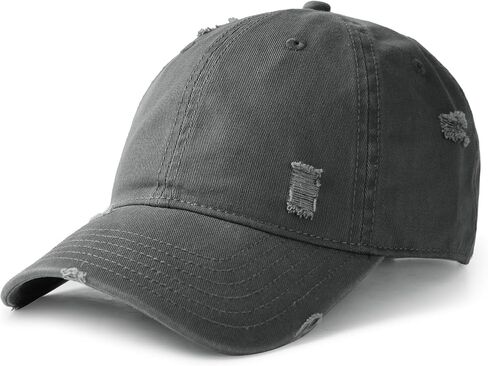 FURTALK Unisex Ripped Vintage Baseball Cap Distressed Low Profile Unstructured Washed Cotton Dad Hat Adjustable in Saudi Arabia