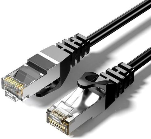 Cat 6 Ethernet Cable 16 ft, 10Gbps Snagless Short (Cat 6 Cable, Cat6 Network Cable, Internet Cable) in Black in Saudi Arabia