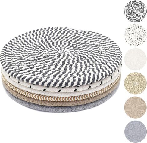 8 Inch Trivets for Hot Dishes, Hot Pots and Pans, Thick Heat Resistant Large Coaster for Kitchen, Hot Pads, Kitchen Essentials, Kitchen Decor for Table & Countertop, 6 Pcs in Saudi Arabia