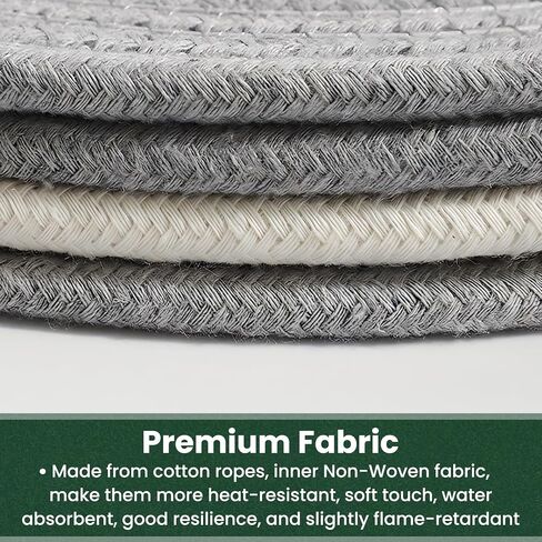 8 Inch Trivets for Hot Dishes, Hot Pots and Pans, Thick Heat Resistant Large Coaster for Kitchen, Hot Pads, Kitchen Essentials, Kitchen Decor for Table & Countertop, 6 Pcs in Saudi Arabia