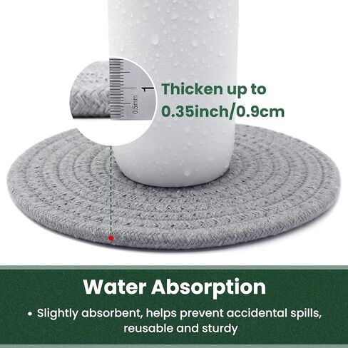 8 Inch Trivets for Hot Dishes, Hot Pots and Pans, Thick Heat Resistant Large Coaster for Kitchen, Hot Pads, Kitchen Essentials, Kitchen Decor for Table & Countertop, 6 Pcs in Saudi Arabia