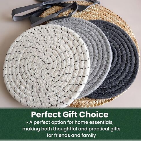 8 Inch Trivets for Hot Dishes, Hot Pots and Pans, Thick Heat Resistant Large Coaster for Kitchen, Hot Pads, Kitchen Essentials, Kitchen Decor for Table & Countertop, 6 Pcs in Saudi Arabia