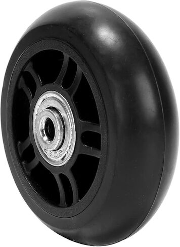 2 Piece Luggage Trolley Case Replacement Wheels Rubber Silent 608ZZ Bearing Pulley Repair Kit w/Screw Spacer Wrench (70mm/2.75") in Saudi Arabia