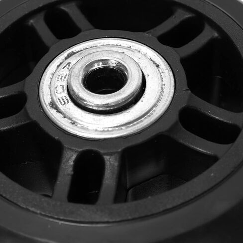 2 Piece Luggage Trolley Case Replacement Wheels Rubber Silent 608ZZ Bearing Pulley Repair Kit w/Screw Spacer Wrench (70mm/2.75") in Saudi Arabia
