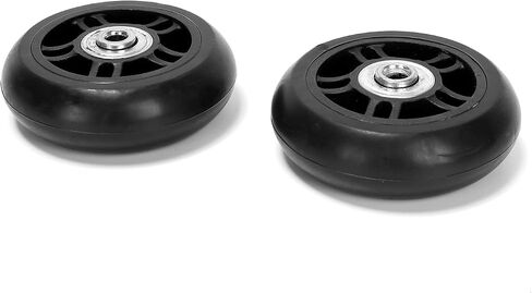 2 Piece Luggage Trolley Case Replacement Wheels Rubber Silent 608ZZ Bearing Pulley Repair Kit w/Screw Spacer Wrench (70mm/2.75") in Saudi Arabia