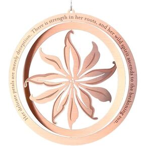 Empowering Rose Gold Butterfly Ornament | Divorce Recovery, Overcoming Illness Adversity, Never Broken Quote | Inspirational Quote | Encouragement Gift for Women