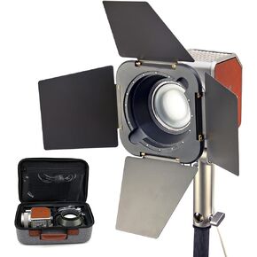 Avant LED Photography Lighting Creator Kit with LCD Control, Barndoor, Softbox, Carbon Fiber Tripod, 4 Color Filters, CRI/TLCI 96+, 2700-6500K, AC/DC Power, Professional Lighting for Studio