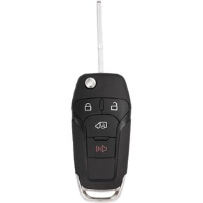 Keyless2Go Replacement for 4 Button Replacement Remote Flip Key for Ford Transit N5F-A08TAA 164-R8236