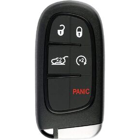 KeylessOption Keyless Remote Start Smart Car Key Fob for Jeep Cherokee 2014-2019, GQ4-54T