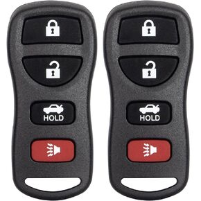 Key Fob Keyless Entry Remote Control Compatible with Nissan Altima Armada Maxima Quest Sentra/Infiniti EX35 FX35 FX45 QX56 Car Key Replacement for KBRASTU15 4 Buttons