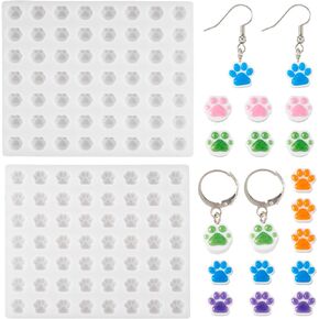 Boutigem Gummy Bear Silicone Mold Cute Animal Resin Casting Mold for Necklace Earring Keychain Accessory Epoxy Resin Jewelry Making Decoration