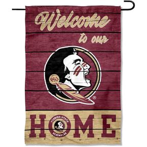 Florida State Seminoles Welcome To Our Home Double Sided Garden Yard Flag