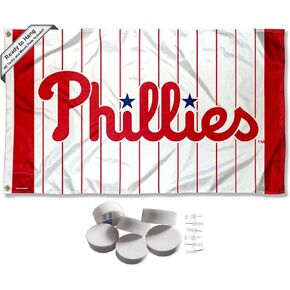 Philadelphia Phillies Pinstripes Banner and Tapestry Wall Tack Pads