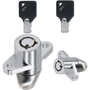 2 Keys Saddlebag Lock Set Hard Saddle Bag Hardware Compatible for Harley Davidson Touring Street Glide Electra Glide Road Glide Road King 1993-2013