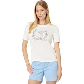 Tommy Hilfiger Short Sleeve Hotfix Crest Sweater womens