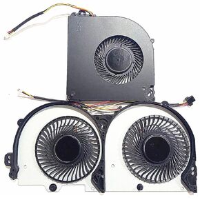 Fleshy Leaf CPU+GPU Cooling Fan Replacement for Clevo P950 P950HR P950ER T97 T96E T800 Series BS5005HS-U3E BS500HS-U3D 6-31-P95E2-101 6-31-P9502-102 DC5V 0.50A 4-Wires