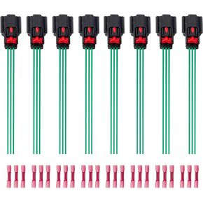ENA Set of 8 Ignition Coil Connector Compatible with Ford Lincoln 2007-2017 C-Max Edge Explorer F-150 F-250 F-350 Super Duty Flex Fusion l4 V6 V8 2.0L 3.5L Replacement For S2280 WPT931 EC2183 PT2268