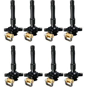 ENA Set of 8 Ignition Coil Pack Compatible with BMW Bentley Land Rover 540i 740i 740iL 840Ci M5 Z8 X5 4.4L 4.6L 5.0L V8 for E36 E46 E31 E38 E39 E53 UF354 UF300 E721 E720 E383 IC417