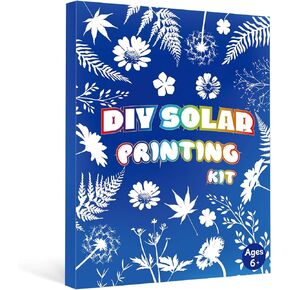 MBMFT Arts and Crafts for Kids Ages 8-12 - DIY Solar Printing Kit - Funny Paper Crafts Gifts for Girls Kids Toddler Ages 3-5 4-6 6-8 Easter Basket Stuffers