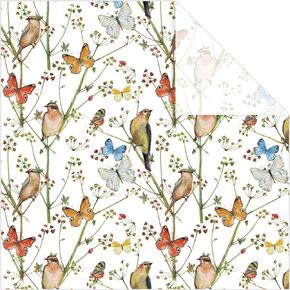 AnyDesign Bird Wrapping Paper Watercolor Butterfly Branch Flower Gift Wrap Paper Bulk Folded Flat Decorative Art Paper for Wedding Baby Shower Birthday DIY Craft Gift Wrapping, 6 Sheet