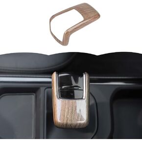 RT-TCZ Gear Shift Knob Cover Trim Decorative Interior Accessories Compatible with Chevrolet Silverado 2022-2024,Black Wood Grain