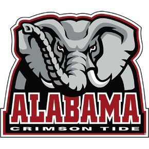Alabama Crimson Tide Roll Tide 4" Perfect Die Cut Reflective Alabama Vinyl Decal, Bumper Car Truck Laptop
