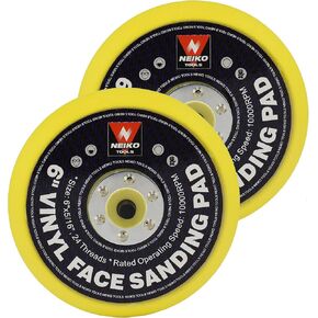 وسادة صنفرة NEIKO 30262A مقاس 6 بوصات مع دعامة من الفينيل PSA، عبوتان، أربور 5/16 بوصة مع 24 حامل خيط، 10,000 دورة في الدقيقة، وسادات الصنفرة مثالية لآلة الصنفرة المدارية والمزدوجة in Kuwait