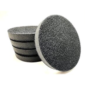 4 Inch Hook and Loop Soft Foam Buffering Interface Pad for 4" Backer Pad, 1/2" Thick Soft Density Foam Cushion Sponge Buffer Pad for 4" Sanding Polishing Buffing Discs, 5 Pack
