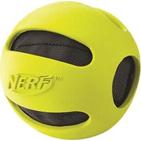 لعبة كرة باش للكلاب من نيرف مع أداة طحن تفاعلية، خفيفة الوزن ومتينة ومقاومة للماء، 2.5 بوصة، للسلالات الصغيرة/المتوسطة/الكبيرة، وحدة واحدة، أخضر، مقاس واحد لمعظم الأشخاص (3219) in Kuwait