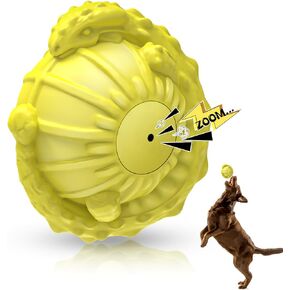 Large Squeaky Dog Balls : Indestructible Dog Balls for Aggressive Chewers - Tough Dog Water Toys - Outdoor Rubber Dog Chew Toys for Small,Medium,Large Dogs