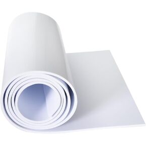 Foam Sheets with Adhesive Backing, 11.81 in x 59 in x 1/2 in Black Closed Cell Neoprene Cushion Mat EVA Foam Insulation Padding Soundproof Sheet Rolls for Crafts DIY Projects, Easy to Cut