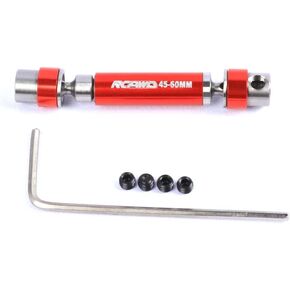 RCAWD Stainless Steel 45-60mm Slider Center Drive Shaft for 1/24 Axial Scx24 Deadbolt Chevrolet Wrangler Gladiator Bronco Parts