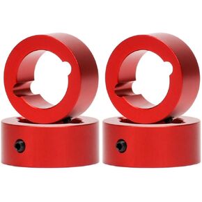 Palumma RC Aluminum Joint Cup Reinforced Ring for TRAXXAS 1/5 X-MAXX 6S 8S 1/6 XRT 8S 18mm Drive Cup Sleeves Protect Ring Upgrade Parts (Black)