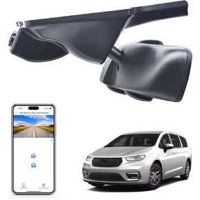 4K Dash Cam Custom Fit for Chrysler Pacifica 2017 2018 2019 2020 2021 2022 2023 2024 (Model A),Limited Touring-L Pinnacle Touring,Integrated OEM Look, UHD 2160P Video, WiFi & App,128GB Card