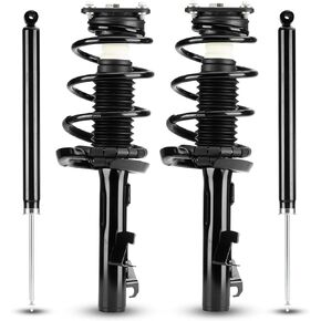 Front & Rear Left and Right Side Struts w/Coil Springs Shock Absorbers for 2006-2010 Mazda 5, 2004-2009 Mazda 3 Replace for 172263 172264 343412 (Set of