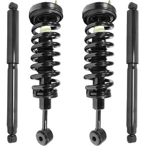 UNITY AUTOMOTIVE 4-11204-252110-001 Front and Rear 4 Wheel Complete Strut Assembly with Gas Shock Kit