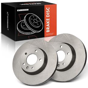 A-Premium 11.81 inch (300mm) Front Vented Disc Brake Rotors Compatible with Select Cadillac Models - ATS 2013-2017, CT4 2020-2023, 2-PC Set