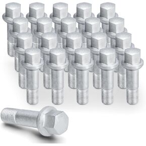 0009905307 20pcs M14*1.5 Wheel Lug Bolt,17mm Hex, 20mm Thread Length for Benz W220 W204 W164 W251 ML500 S550 CL63 ML350 GLK350 CL500 GL450 S500 S550 Replaces # 610-549 0009905407
