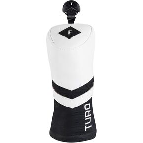 Premium Golf Driver Head Cover Fairway Wood Cover Hybrid Cover for PING Taylormade Callaway Black/White