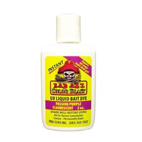 Pro-Cure Bad Azz Color Blast Liquid Bait Dye, Passion Purple Fluorescent, 2 Ounce