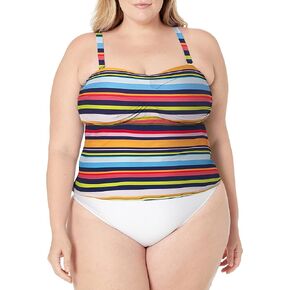 Catalina Women's Standard Plus Twist Bandeau Tankini