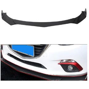 HECASA Universal Front Bumper Lip Chin Spoiler ABS Compatible with Audi, Ford, BMW, Honda, Chevrolet,Civic, Benz, Mazda, GMC Black