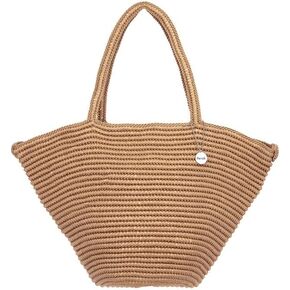 The Sak Calla Large Tote Bag in Crochet, Double Handle Straps, Bamboo