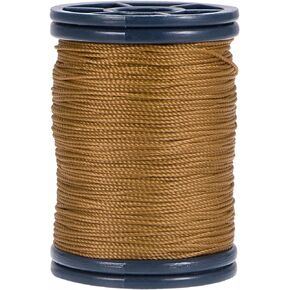 uxcell 0.6mm Polyester Sewing Thread 82 Yards Extra Strong Upholstery Thread Lightly Wax String for Manual and Machine Sews Alloy Orange